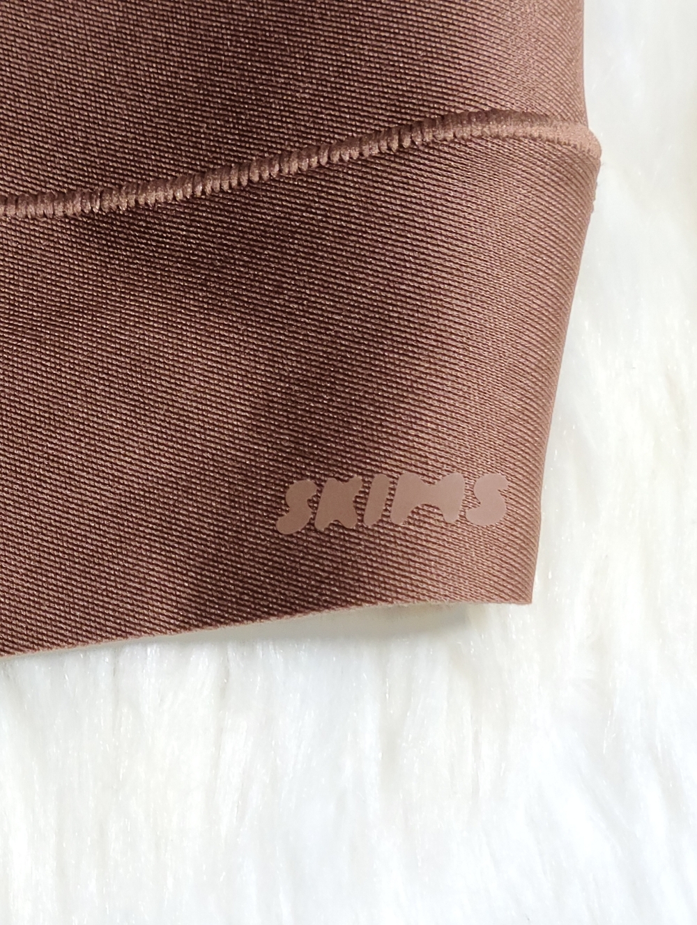 SKIMS Body Core Sculpt Waist Cincher Thong Bodysuit Brown Jasper Small NEW - Picture 3 of 6